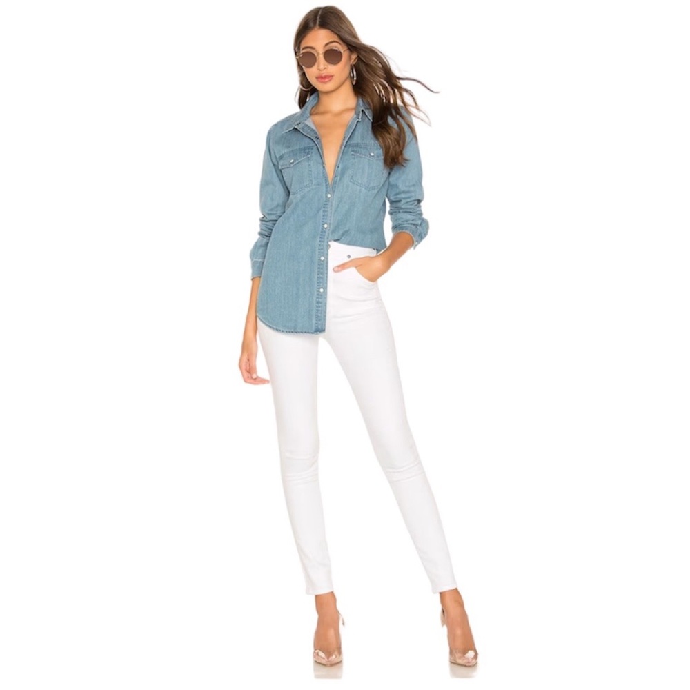Citizens of Humanity High Rise Skinny Jean in White